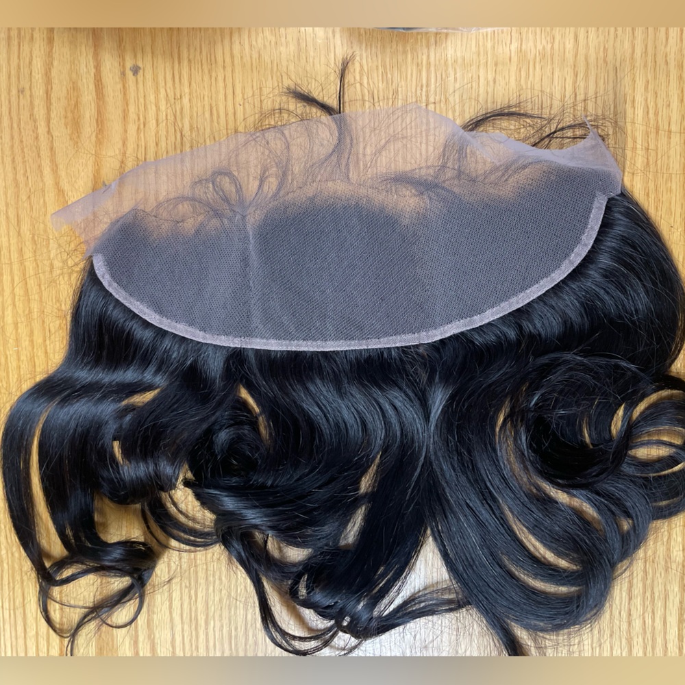 Human hair lace frontal